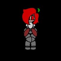 red-haired lady wearing armor