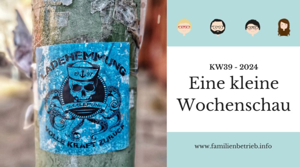 Eine kleine Wochenschau | KW39-2024 (mit Punk-LP-Verlosung) |