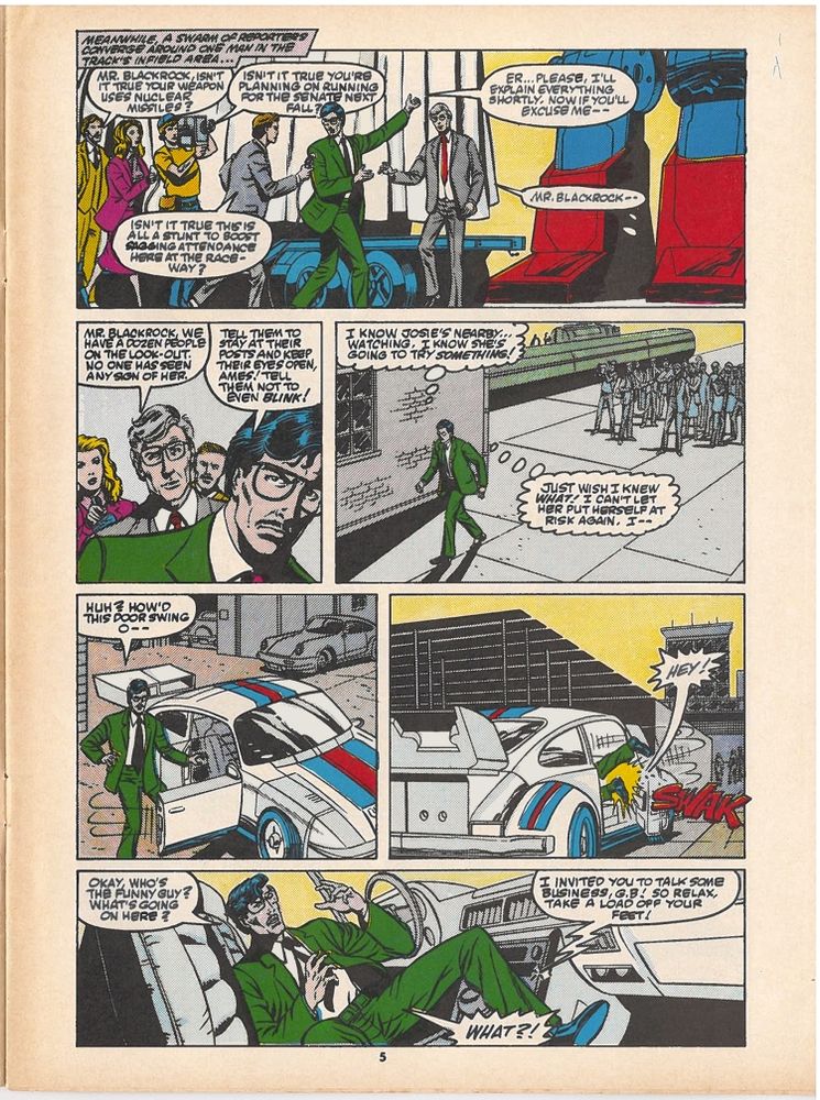 Page 5 of Transformers 34 were Jazz abducts G.B. Blackrock 