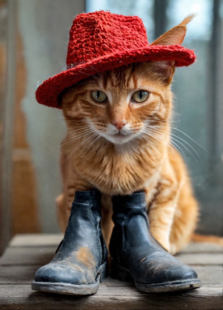 Stylish rainwear for oranj cats 🐈 