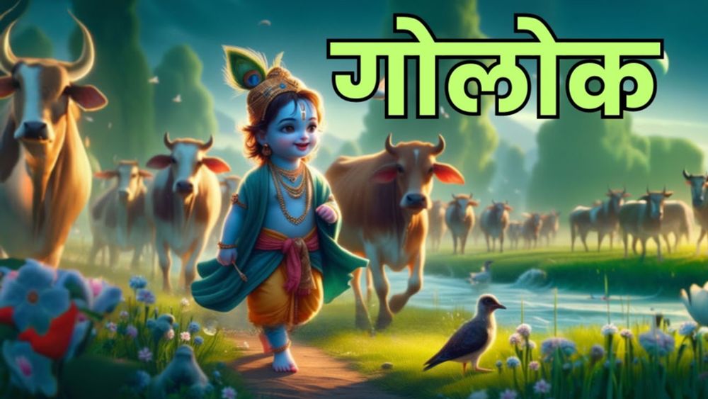 गोलोक धाम | ब्रह्माण्ड से बाहर और तीनों लोकों से ऊपर | भगवान श्रीकृष्ण की इच्छा से निर्मित