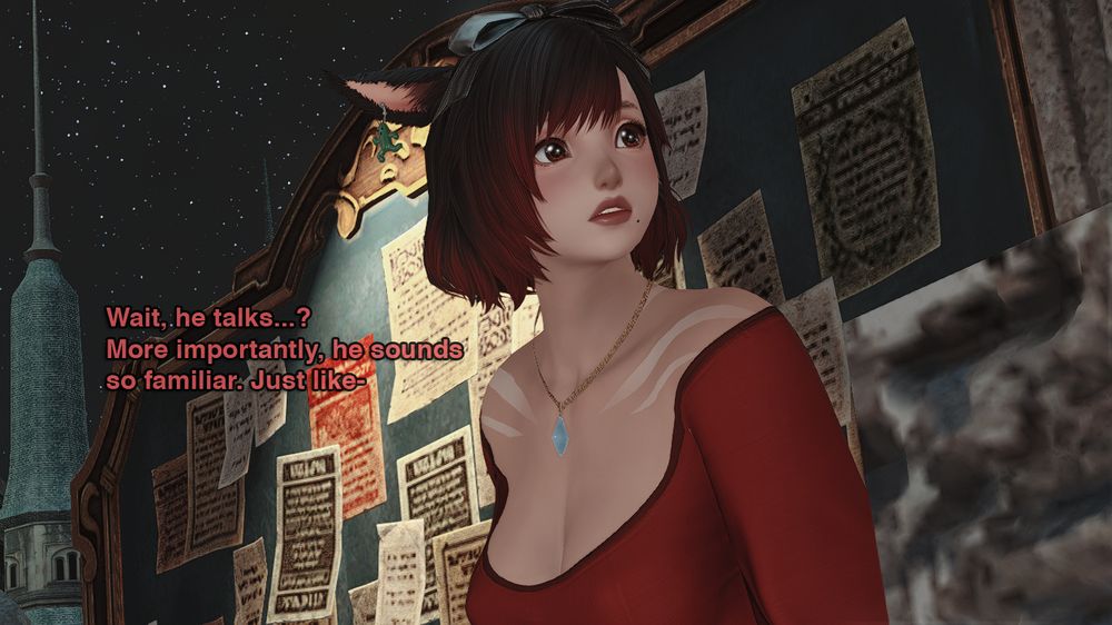 Faar is taken aback by the revelation, that the Azure Elephant actually speaks. What's more, he sounds just like someone she knows very well.