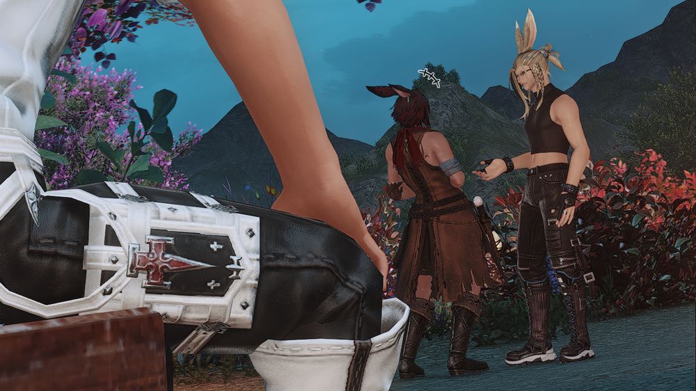 Was Deucalion teasing him with the way he dressed? It wasn't uncommon for folks to dress lightly in Tural and growing up he's seen more exposed skin than on his Viera companion. Yet he couldn't help having his eyes drawn to Deucalion's physique even when he tried not to stare too much.