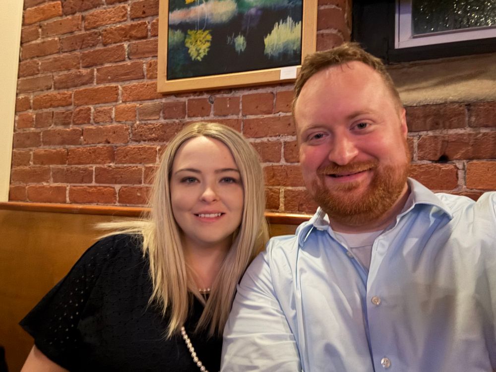 A selfie of Meagan and Kyle Prahl.