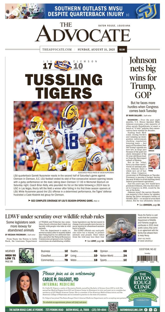 The Advocate newspaper cover