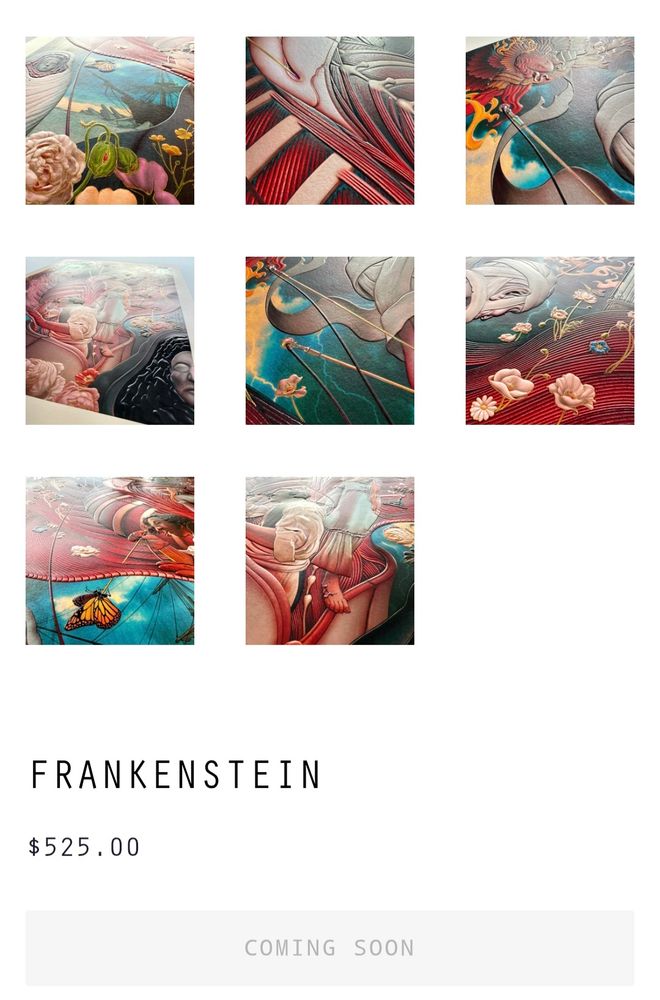 Details of the poster along with a $525 price tag