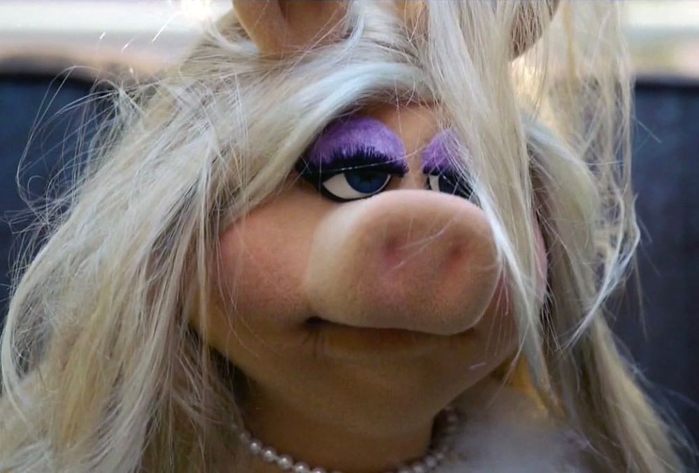 Fed up Ms Piggy