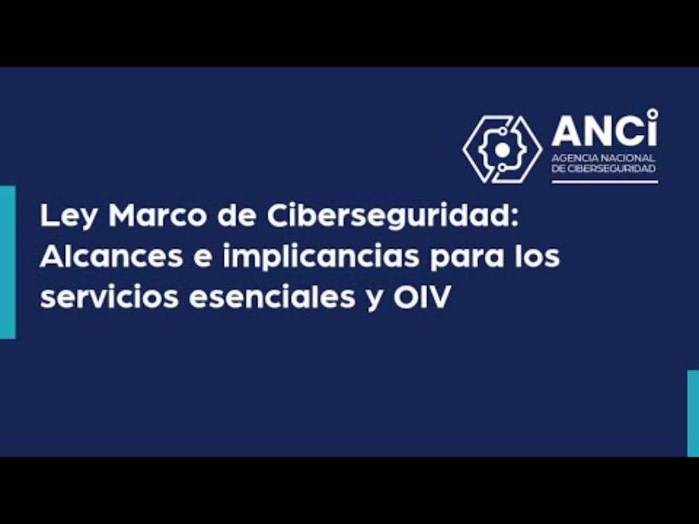 Charla ANCI Ley Marco de Ciberseguridad 2025 marzo