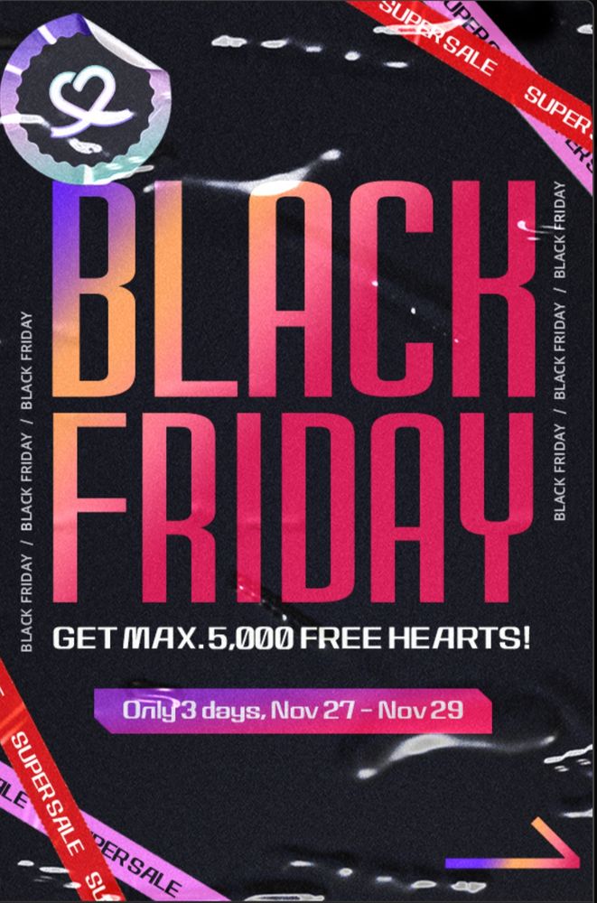 CHOEAEDOL is giving as many as 5,000 hearts from Nov. 27-29.