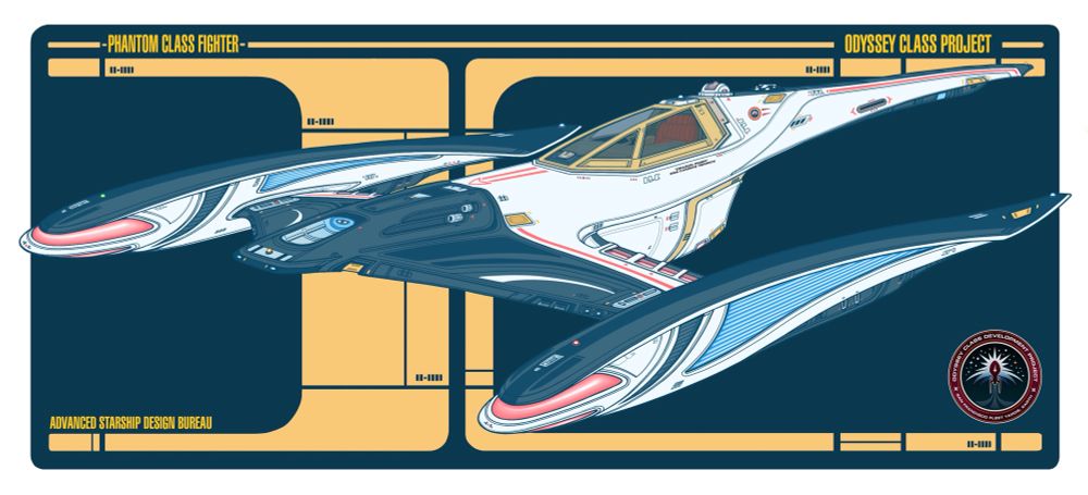 phantom class fighter, inspired by N1 star fighter, commissioned by Stu1701