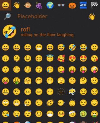 Screen capture of Simplemoji