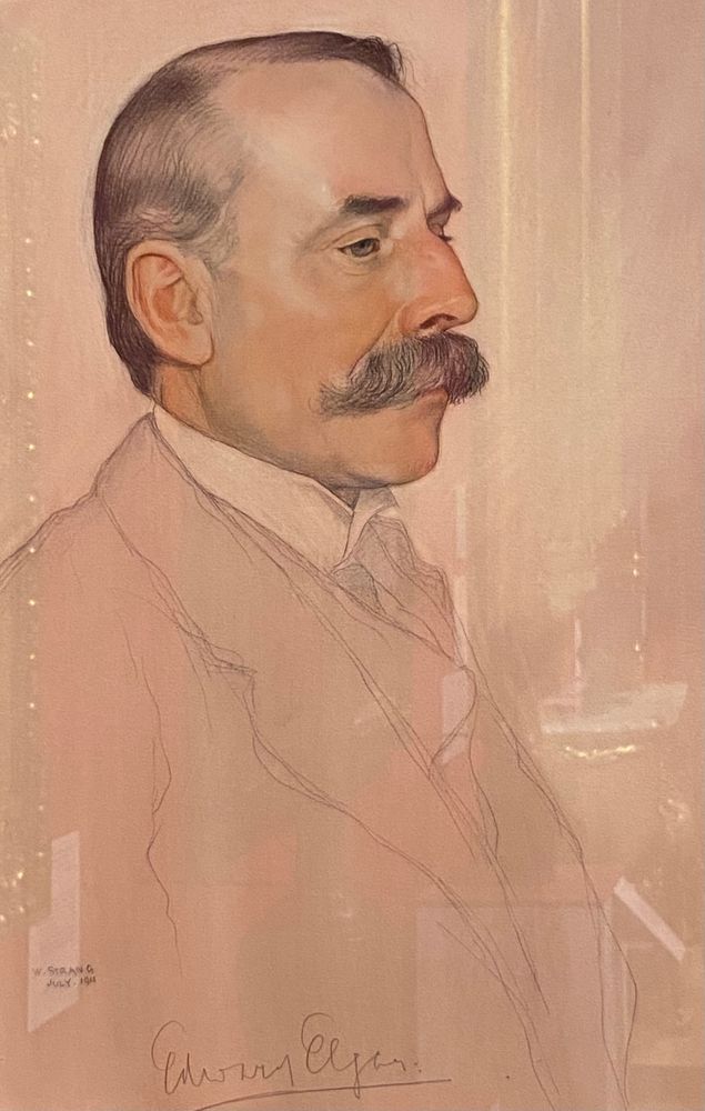 Sir Edward Elgar by William Strang (1911)