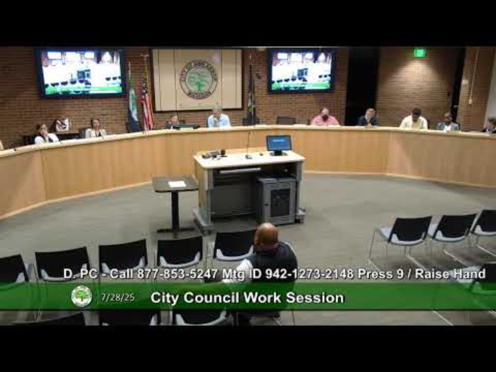 Ann Arbor City Council Work Session 7/28/25