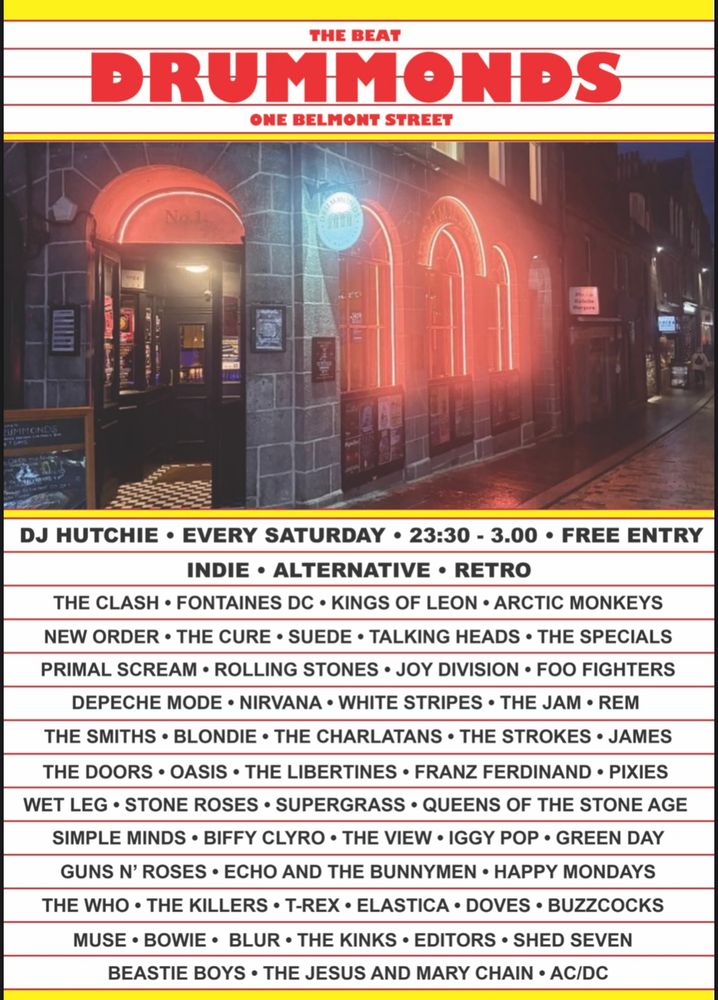 Drummonds gig poster 