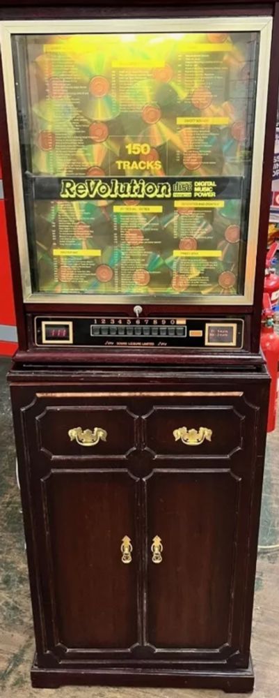 The Jukebox Wall Box - Top half. Equipment cabinet, bottom half