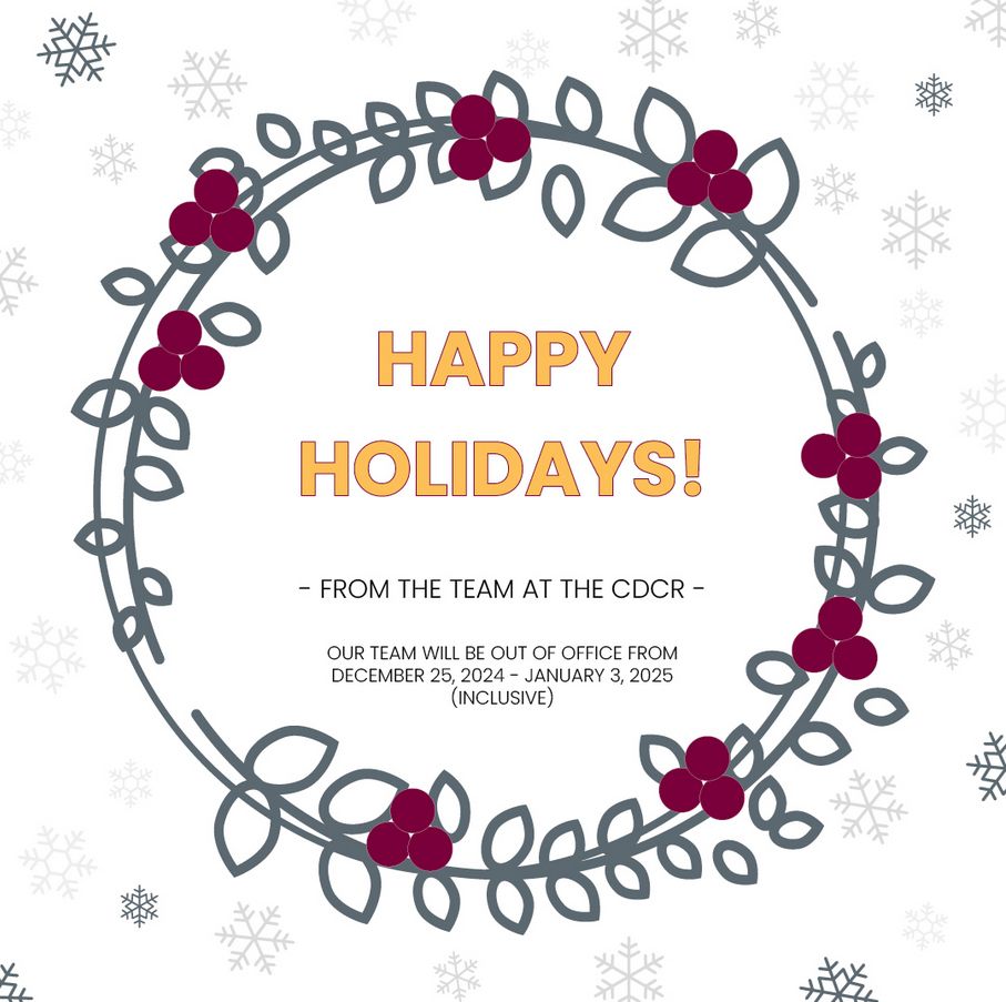 Happy holiday message from the CDCR