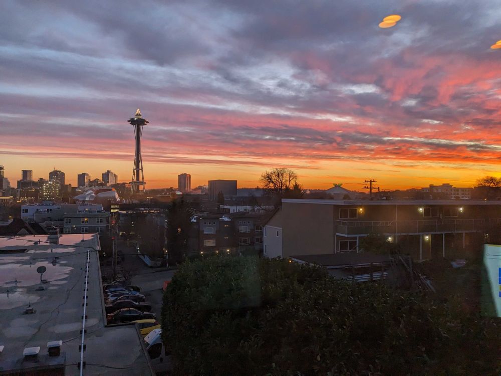 Seattle Sunset, with a view on the Space Needle