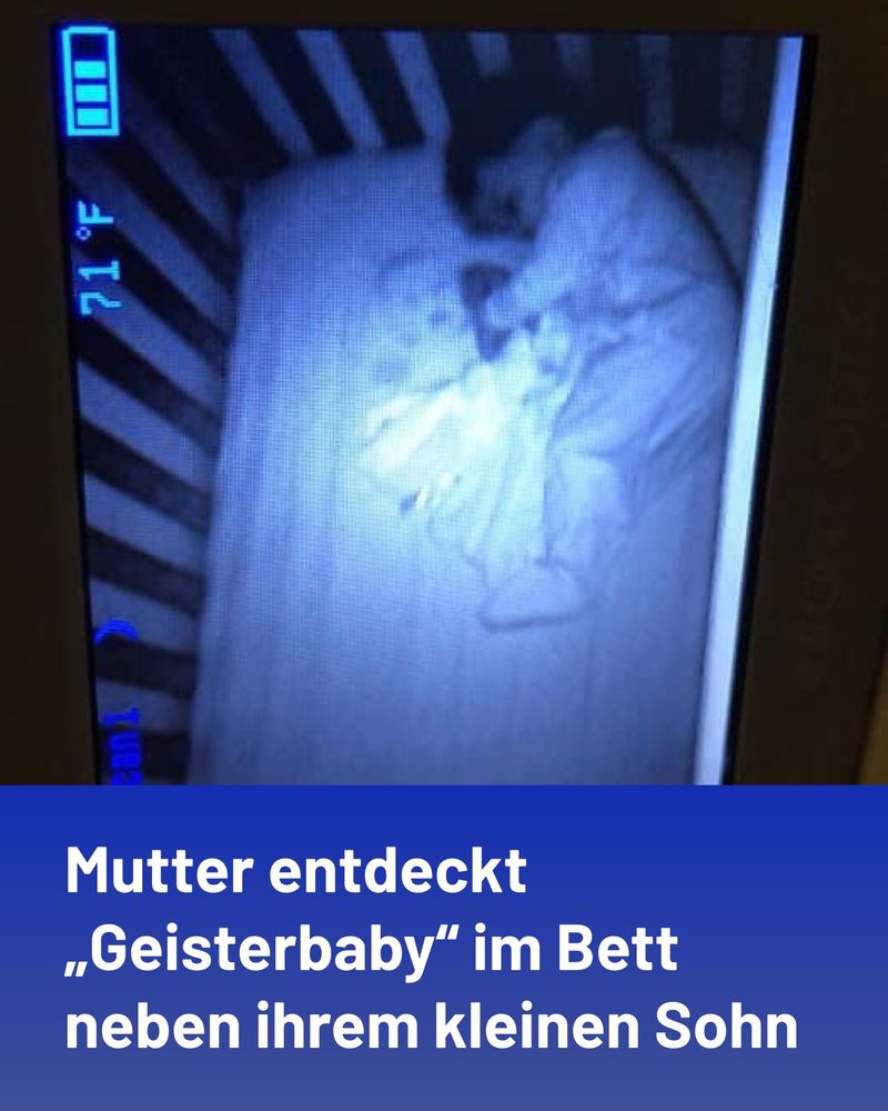 Mutter entdeckt „Geisterbaby“ im Bett neben ihrem kleinen Sohn