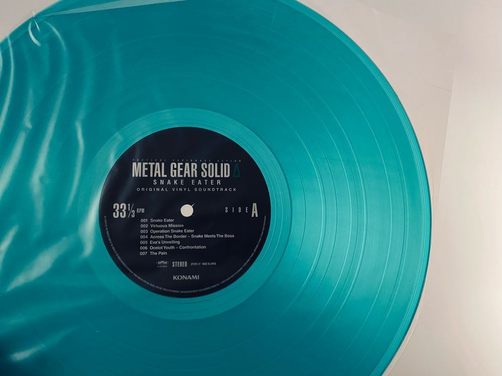 Metal Gear Solid: Snake Eater - Delta original vinyl soundtrack in the UK collector’s edition.