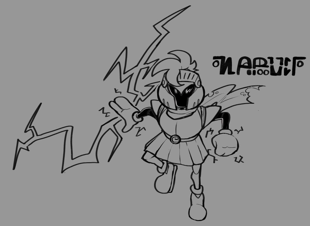 Space Marine Commander, Name unpronounceable, Nicknamed "MARVIN", 70+yrs Old, Rumble-Rumble Fruit User (Formerly Enel)