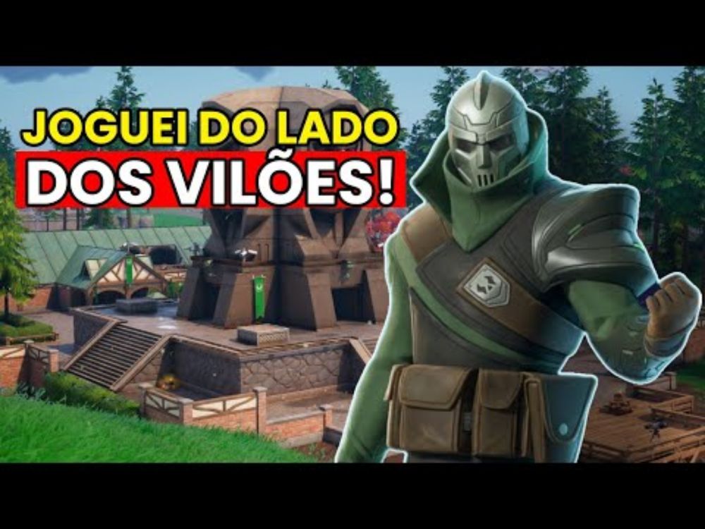 JOGUEI NO LADO DOS VILÕES! - Fortnite Dia Do Destino