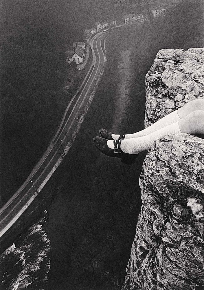 Paul Hill. Legs over High Tor, Matlock 1975
