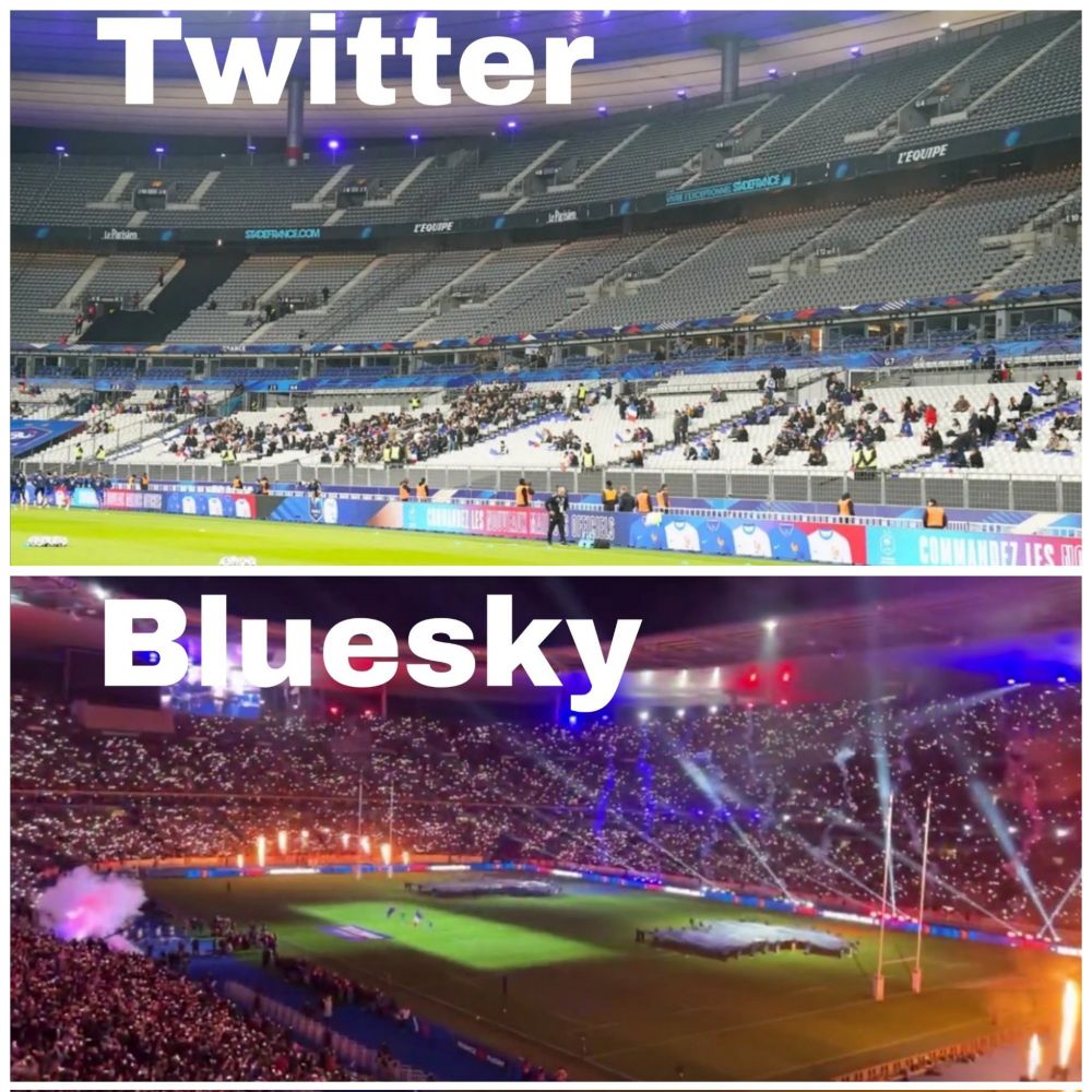 Stade vide France Israël / Stade plein et ambiance de dingue France Nouvelle Zélande 