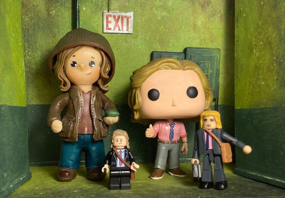 custom Foggy Nelson figures and a Foggy minimart