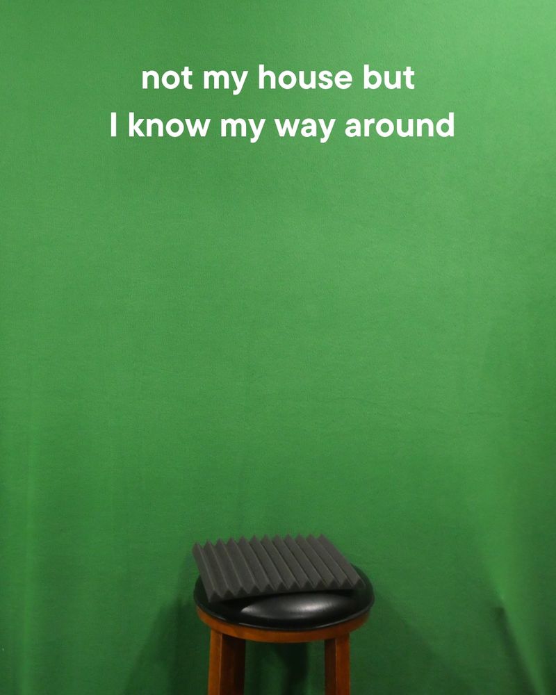 A green screen set, reminiscent of a few different classic Complexly shows like the original SciShow, PBS Eons, and more!