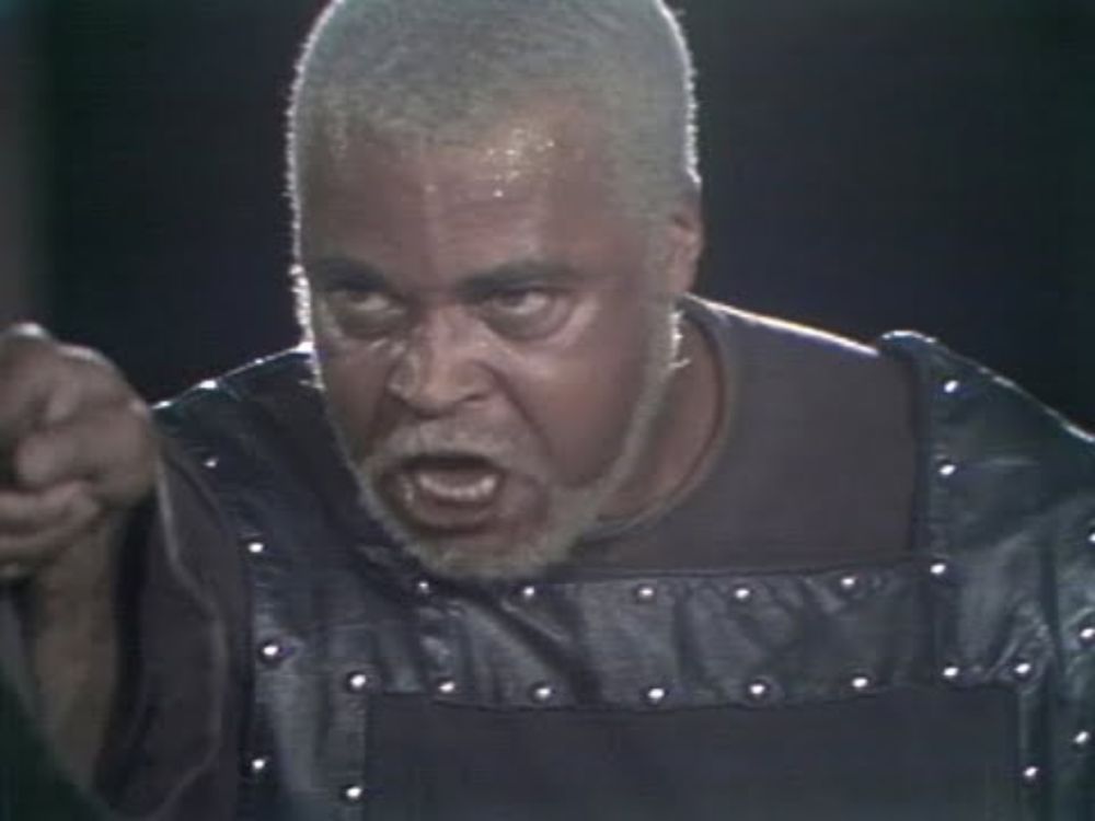 Shakespeare's King Lear. James Earl Jones, NYC Shakespeare Festival, 1974