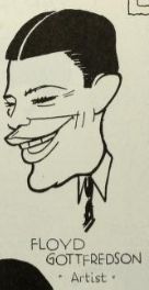 Early portrait of Floyd Gottfredson from a 1931 article on Walt Disney