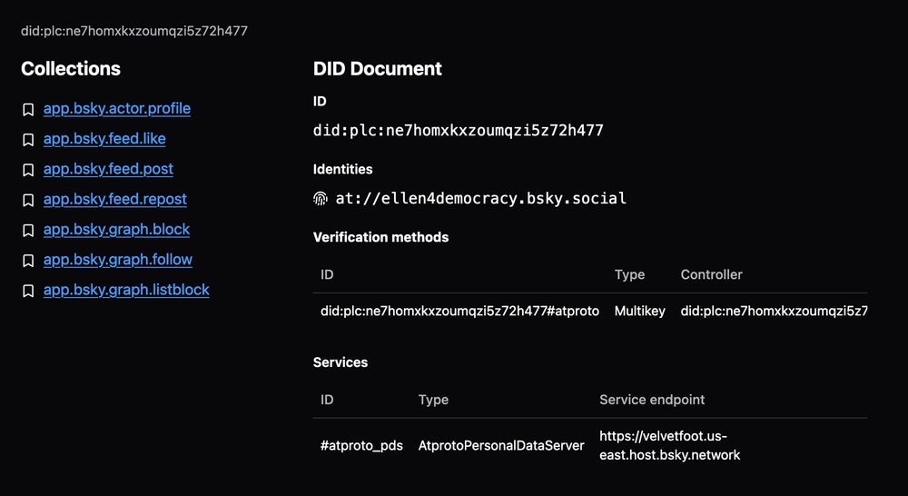 DID document support in ATProto Browser