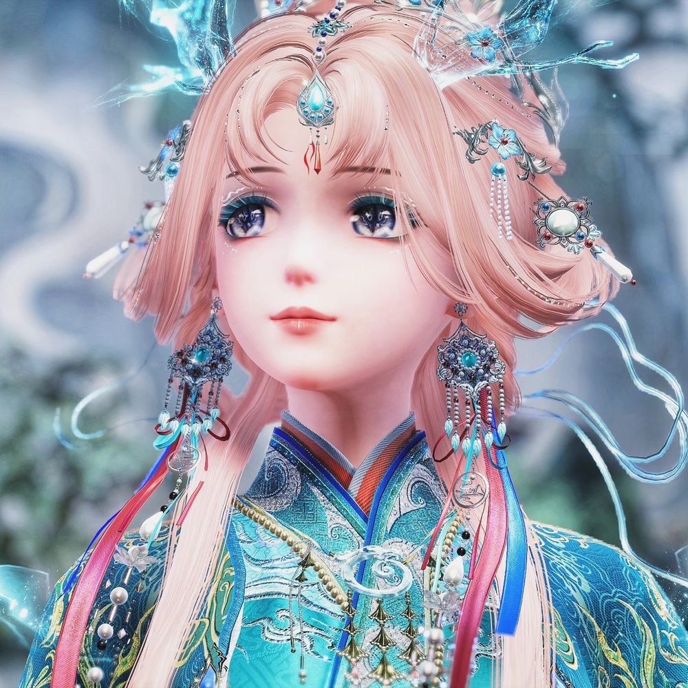 Nikki wearing the first evolution og clouded loong outfit that was featured during danqing season