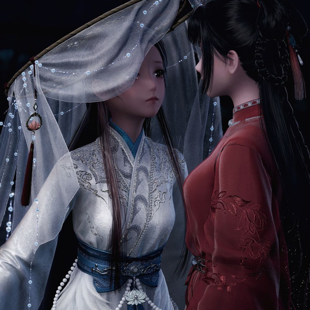 Using clone ability to create 2 nikkis representing san lang and xie lian from tgcf