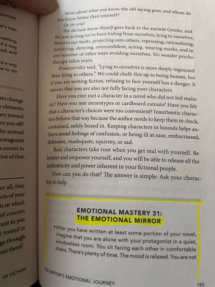Emotional Mastery 31: The Emotional Mirror Exercise in the Emotional Craft of Fiction by Donald Mass