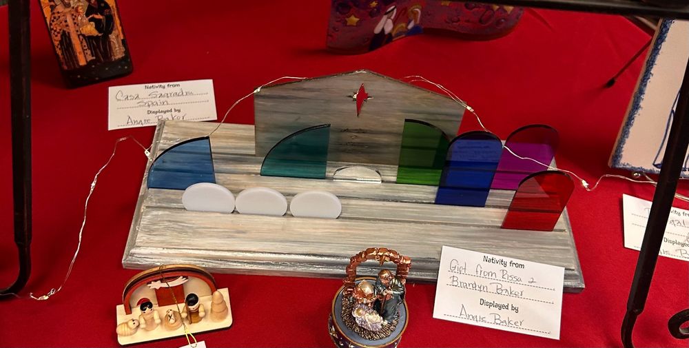 Abstract nativity scene