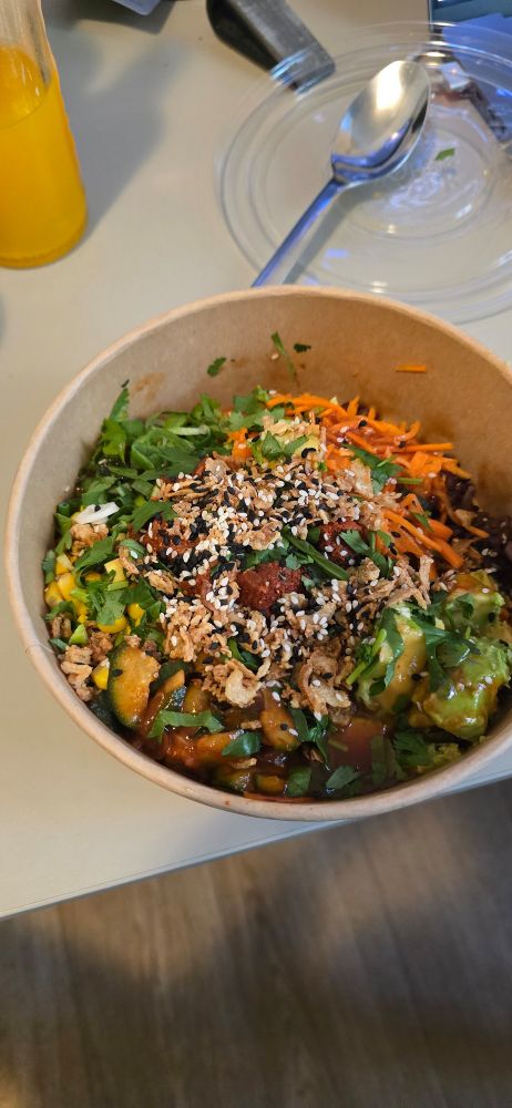 Bowl of BBQ Beef Poke Bowl