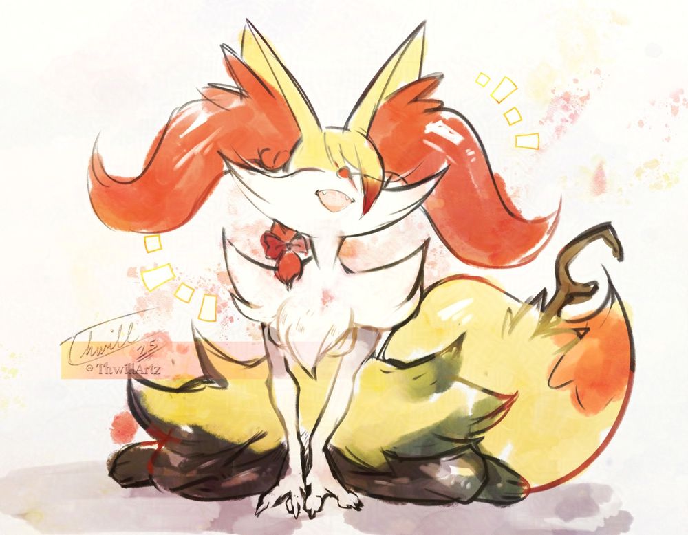 Practice/Warm-up sketch of my Braixen OC, Pardonne
---
オリジナルキャラクター、パルドンヌの練習/ウォームアップスケッチです。


