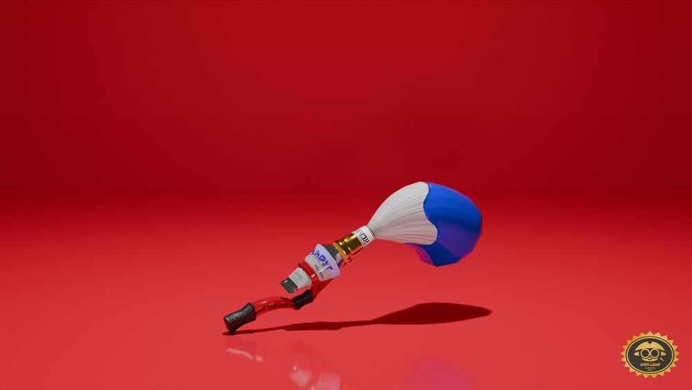 Permanent Inkbrush (An existing variant of the Inkbrush. As all previous versions the body of the weapon is red. Additionally the bristles are now white and the ferrule is now gold.)