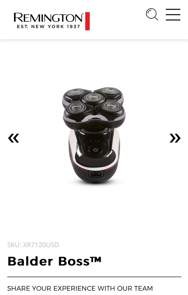 The Remington Balder Boss head shaver thingy