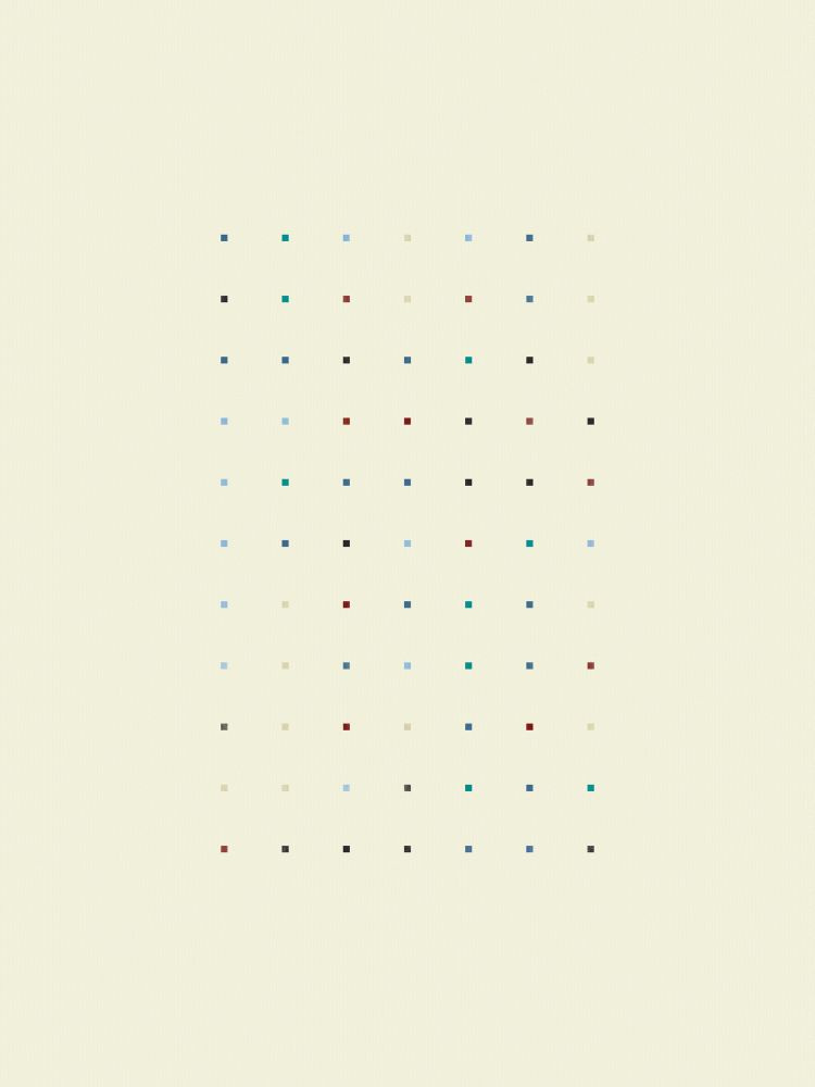 Small coloured squares on a cream background.