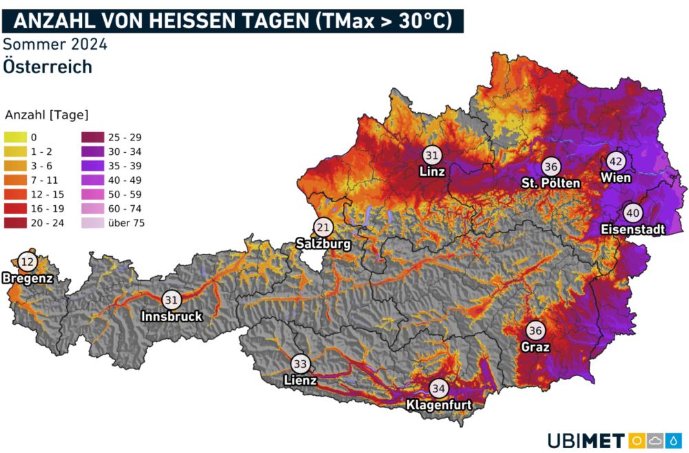 Sommer 2024 regional der wärmste seit 258 Jahren