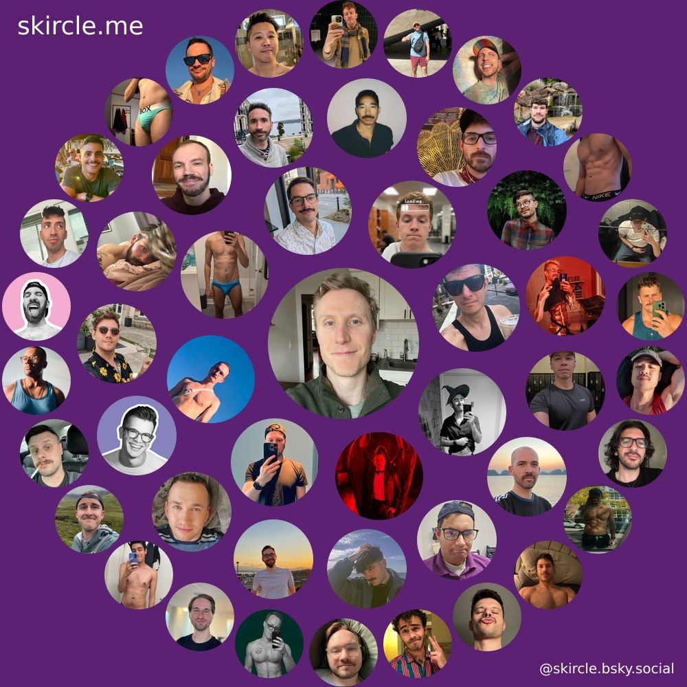 Skircle with a purple background