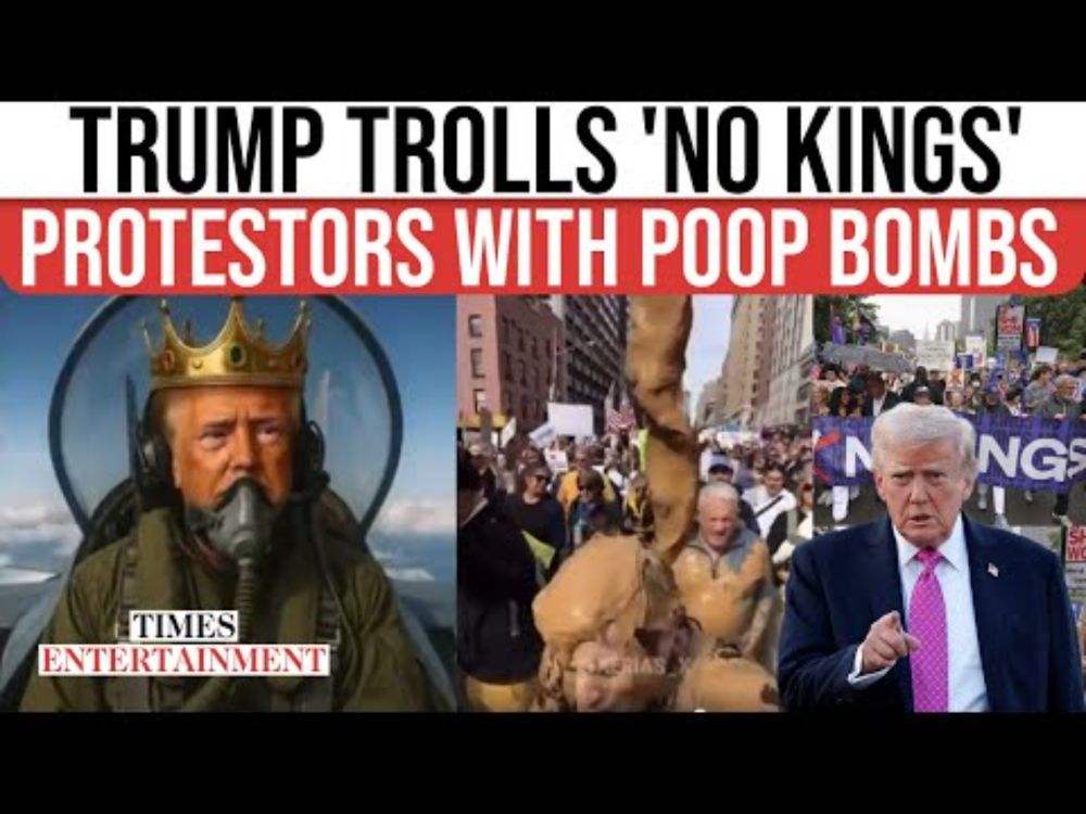 Trump Reacts To ‘No Kings’ Protest With WILD AI Video: Drops POOP Bombs From The Sky In VIRAL Clip
