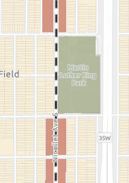 Zoning map of Nicollet Ave