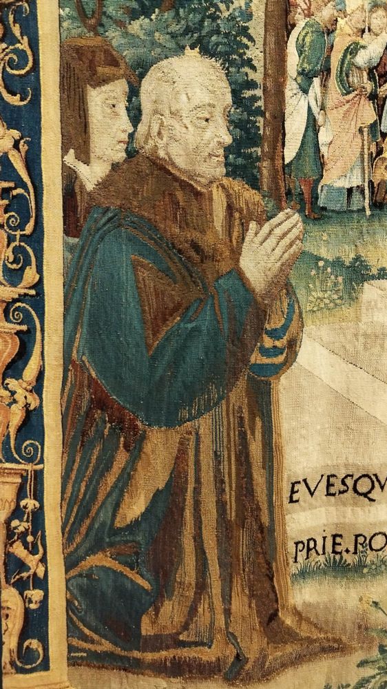 Jacques de Beaune et sa femme (tapisserie du martyr de saint Saturnin) - Trésor de la cathédrale Saint-Maurice d'Angers