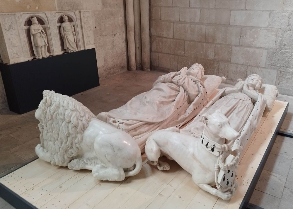 Gisants de François II, duc de Bretagne et Marguerite de Foix