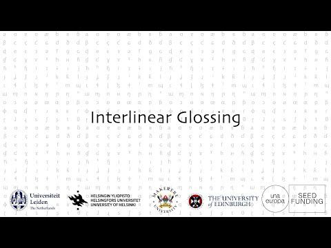Interlinear glossing