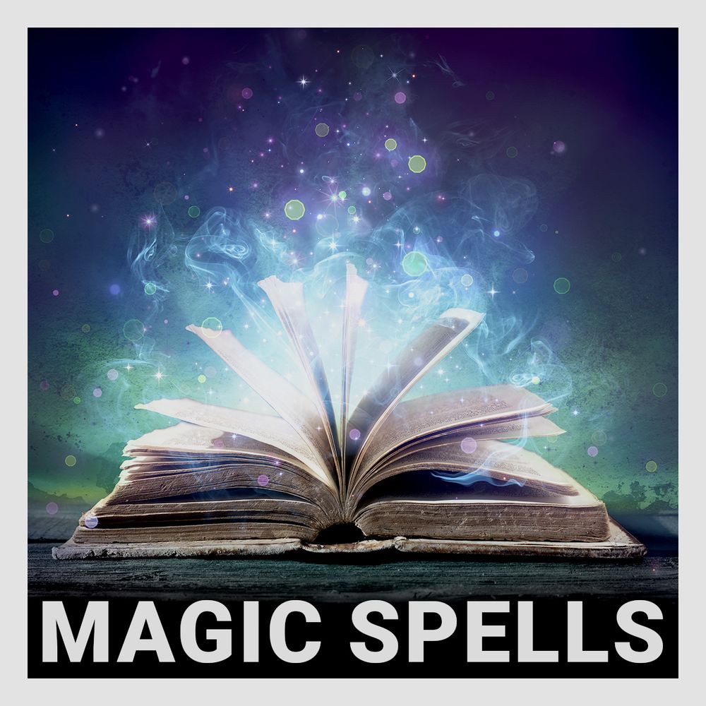 Magic Spells sound effects cover art featuring a magical book.