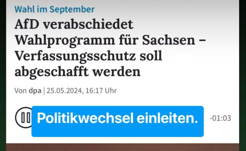 Wahl im September
AfD verabschiedet
Wahlprogramm für Sachsen - Verfassungsschutz soll abgeschafft werden